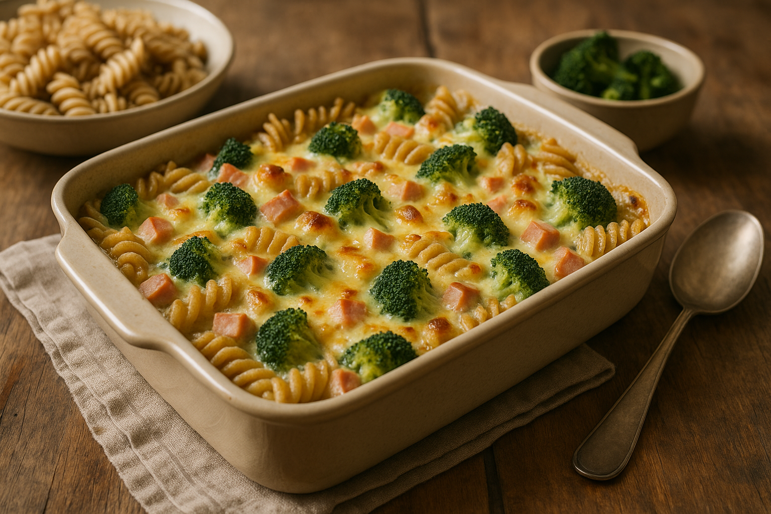 Pastagratäng med kassler
